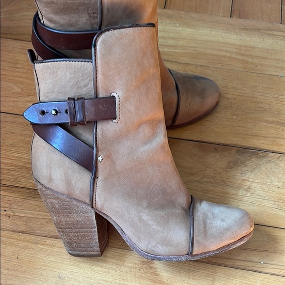 Rag & Bone Kinsey Tan Suede Boots Size 37 US 7 - Picture 5 of 6